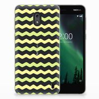 Nokia 2 TPU bumper Waves Yellow