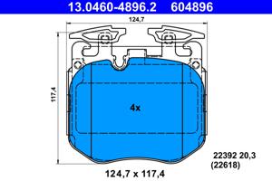 ATE Remblokset 13.0460-4896.2