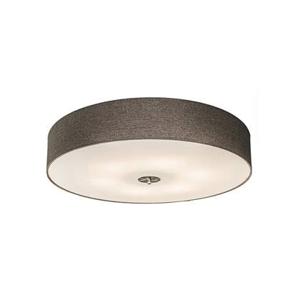 QAZQA Smart plafondlamp taupe 70 cm incl. 6 Wifi A60 - Drum Jute