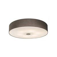 QAZQA Smart plafondlamp taupe 70 cm incl. 6 Wifi A60 - Drum Jute