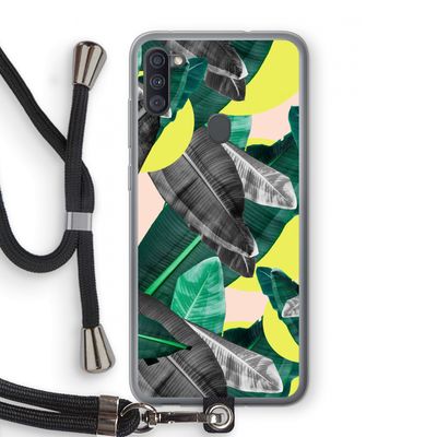 Fantasie jungle: Samsung Galaxy A11 Transparant Hoesje met koord