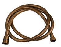 Doucheslang Wiesbaden UniMatch | 150 cm | Messing | Geribbeld | Geborsteld brons koper