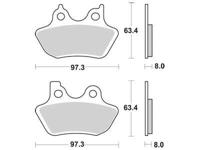 TRW Brake pad mcb 777 sv sintered metal
