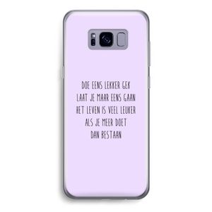 Gek: Samsung Galaxy S8 Transparant Hoesje