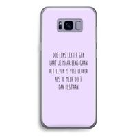 Gek: Samsung Galaxy S8 Transparant Hoesje