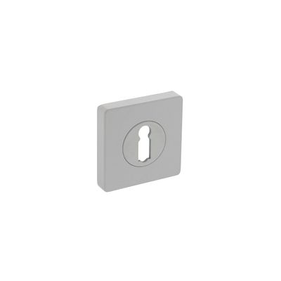 Sleutelgat plaatje vierkant 55x55x10mm wit Sleutelgat plaatje vierkant 55x55x10mm wit