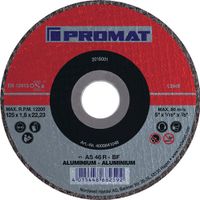 Promat Doorslijpschijf | D125x1,6mm recht | aluminium | gat 22,23 mm - 4000841048 4000841048