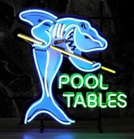Pool Tables Neon Verlichting Met Achterplaat - 68 x 68 cm Pool Tables Neon Verlichting Met Achterplaat - 68 x 68 cm