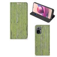 Xiaomi Redmi Note 10 4G | 10S | Poco M5s Book | Wallet Case | Green Wood