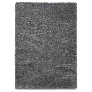 Tapeso Hoogpolig vloerkleed - Cozy Shaggy - grijs - 80x150 cm