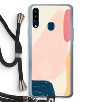 Saturday Flow: Samsung Galaxy A20s Transparant Hoesje met koord