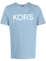 Michael Kors t-shirt en coton à logo imprimé - Bleu
