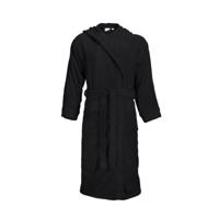 The One Badjas met capuchon 420 gram Zwart-L/XL