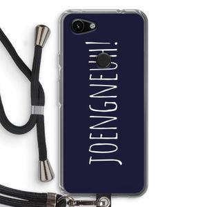 Joengneuh!: Pixel 3a Transparant Hoesje met koord