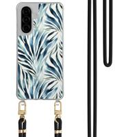 Samsung Galaxy A56 hoesje met zwart koord - Japandi waves