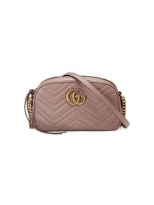 Gucci petit sac porté épaule à motif GG Marmont - Rose