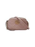 Gucci petit sac porté épaule à motif GG Marmont - Rose - thumbnail