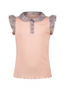 NoNo Meisjes t-shirt rib - Kami - Rosy ginger