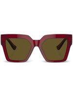 Versace Eyewear lunettes de soleil oversize à motif Medusa - Rouge