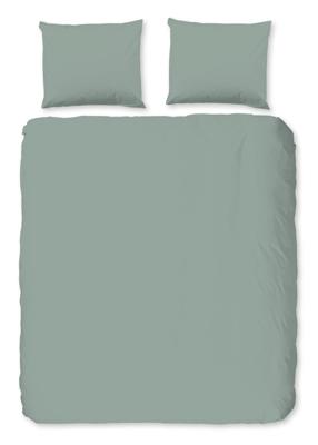 Good Morning Dekbedovertrek "uni dessin" - Groen - (240x200/220 cm) - Katoen Flanel Good Morning Dekbedovertrek "uni dessin" - Groen - (240x200/220 cm) - Katoen Flanel
