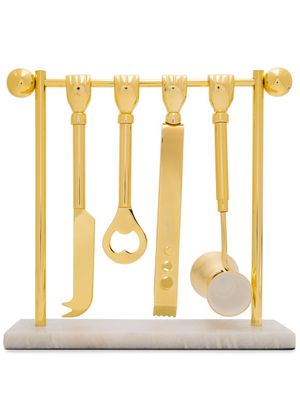 Jonathan Adler lot de barrettes Barbell - Or