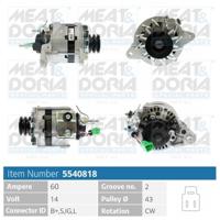 Meat Doria Alternator/Dynamo 5540818