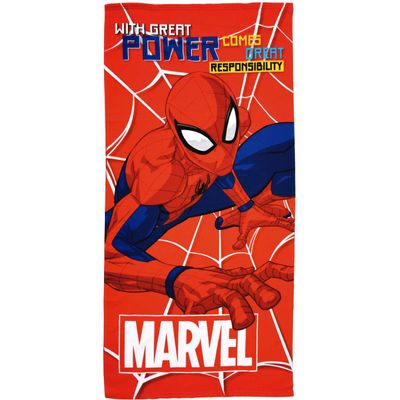Badhanddoek spiderman, 70x140cm