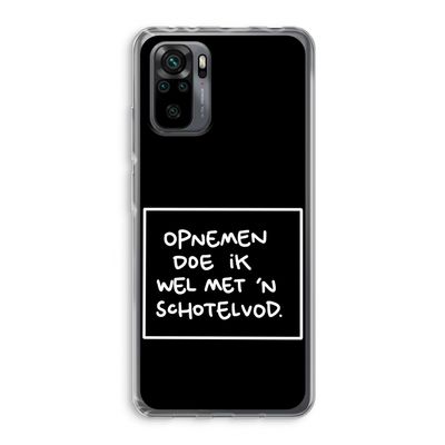 Schotelvod: Xiaomi Redmi Note 10 Pro Transparant Hoesje