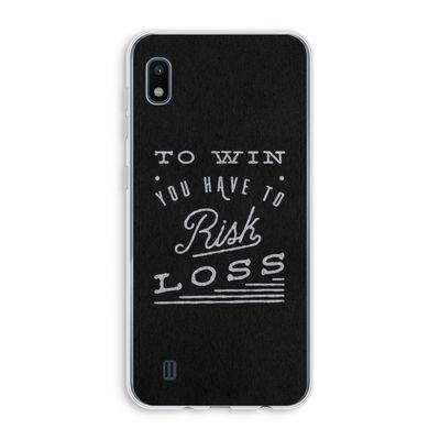 Risk loss: Samsung Galaxy A10 Transparant Hoesje