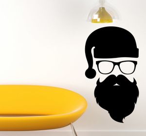 Kerstman gezicht sticker