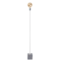 Concrete wit straight vloerlamp