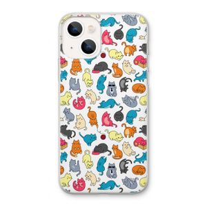 Kleurrijke katten: iPhone 13 Transparant Hoesje