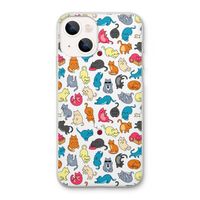 Kleurrijke katten: iPhone 13 Transparant Hoesje