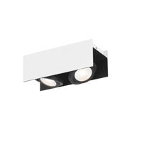 EGLO Vidago Plafondlamp - LED - 31 cm - Wit/Zwart - Dimbaar - thumbnail