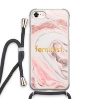 Feminist: iPhone 7 Transparant Hoesje met koord