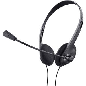 Trust Kopfhörer Headset Schwarz On Ear headset Computer Kabel Zwart