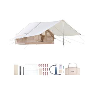 VEVOR Opblaasbare Tent 3-5 Persoons Glamping Tent met Pomp Luifel 3x2x2m
