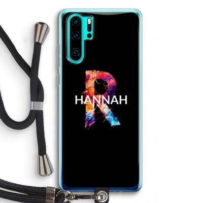 Abstract Spectrum: Huawei P30 Pro Transparant Hoesje met koord