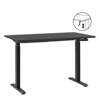 Leen Bakker - Bureau Homeworx Zit/sta Handmatig Verstelbaar - / - 75/118x120x70 Cm - Hout - Zwart