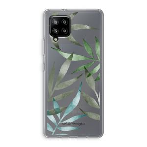 Tropical watercolor leaves: Samsung Galaxy A42 5G Transparant Hoesje