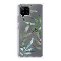 Tropical watercolor leaves: Samsung Galaxy A42 5G Transparant Hoesje