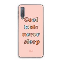 Cool Kids Never Sleep: Samsung Galaxy A7 (2018) Transparant Hoesje