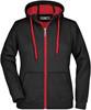 James & Nicholson JN354 Ladies´ Doubleface Jacket - Black/Red - XL