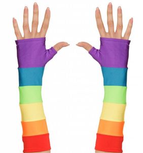Regenboog handschoenen