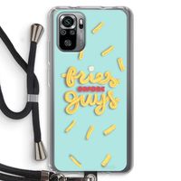 Always fries: Xiaomi Redmi Note 10S Transparant Hoesje met koord
