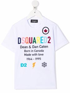 DSQUARED2 KIDS t-shirt à logo imprimé - Blanc