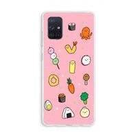 Happy bento friends: Galaxy A71 Transparant Hoesje