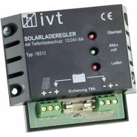 IVT Shunt Laadregelaar voor zonne-energie PWM 12 V, 24 V 8 A