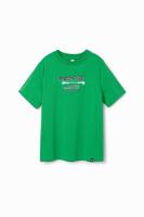 T-shirt basketbal graffiti - GREEN - 7/8