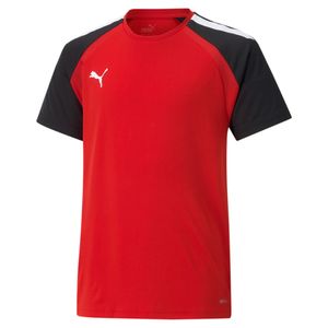 PUMA teamPACER Voetbalshirt Kids Rood Zwart Wit